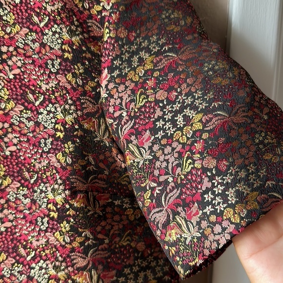 ZARA Jacquard Short Sleeve Oversized Tunic Shift Dress - Picture 8 of 11